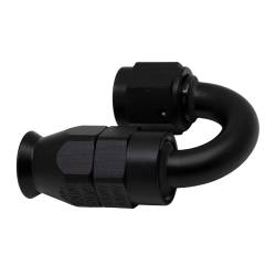DeatschWerks - DeatschWerks 6-02-0853-B 180-DEG. 6AN Swivel PTFE Hose End Black - Image 1
