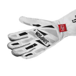 Simpson Safety - Simpson Safety ASWLG Airspeed Nomex Driving Gloves White Black SFI 3.3/5 Large - Image 3