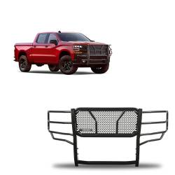 Black Horse Off Road - Black Horse RU-CHSI19-B Black Rugged-HD Grille Guard for 19-25 Silverado 1500 - Image 1