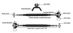 BulletProof Hitches - BulletProof STABILIZERBARS Frame-Mounted Hitch Stabilizer Bars - Image 7