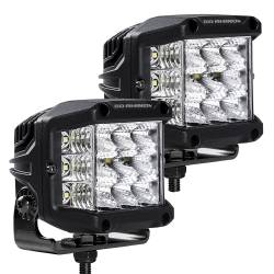 Go Rhino - Go Rhino 750300323FCS Bright Series Sideline 4x3 LED Flood Light Kit - Image 2