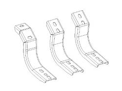 Go Rhino - Go Rhino 6844325 OE Xtreme Side Steps Mounting Brackets for 24-25 Tacoma DBL Cab - Image 1