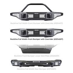 Go Rhino - Go Rhino 331400T Rockline Front Full Width Bumper for 21-24 Bronco - Image 9