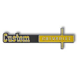 Trim Parts - Trim Parts 9693 73-74 Chevrolet Full Size Truck Custom Dash Emblem - Image 1