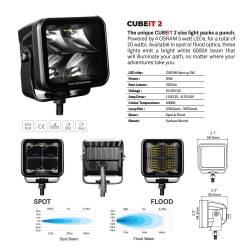 Go Rhino - Go Rhino 750200321FCS Blackout Series Cubeit 2x2 LED Cube Flood Light Kit - Image 4