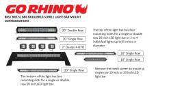 Go Rhino - Go Rhino 26573T BR5.5/BR6 Bumper Light Mount Bar - Image 4
