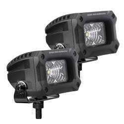 Go Rhino - Go Rhino 751003023FBS Bright Series 3x2 Rectangular LED Flood Lights Pair - Image 2
