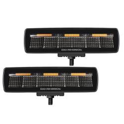 Go Rhino - Go Rhino 750600622FBS Blackout Series Sixline 6-LED Flood Light Kit - Image 3