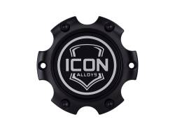 ICON Alloys - ICON Alloys RX-6135-S2 EMBOSSED Center Cap SATIN BLACK/WHITE 6 x 135 - Image 2