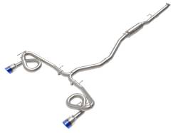 aFe Power - aFe 49-36630-L 2.5-3" SS Exhaust w/Blue Flame Tip for 22-26 Acura/Honda 1.5 - Image 1