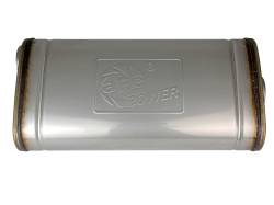 aFe Power - aFe 49M30019 Exhaust Muffler 2.5" Inlet/Outlet Center/Offset 4" x 9" x 18" Body - Image 2