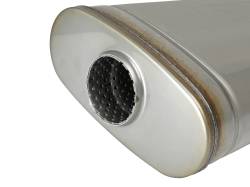 aFe Power - aFe 49M30019 Exhaust Muffler 2.5" Inlet/Outlet Center/Offset 4" x 9" x 18" Body - Image 4