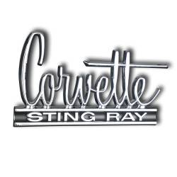 Trim Parts - Trim Parts 5210 Hood & Deck emblem for 66-67 Chevrolet Corvette Stingray - Image 2