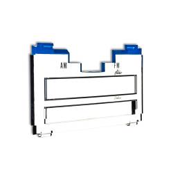 Trim Parts - Trim Parts 4616 71-72 Full-Size Chevrolet Stereo Radio Dial Lens Blue EACH - Image 2