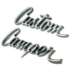 Trim Parts - Trim Parts 9843 69-72 GMC Truck Door "Camper" Emblem w/Fasteners Pair - Image 2