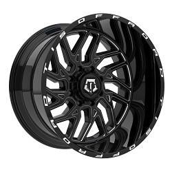TIS - TIS 544BM-2106820 20X10 6x135/5.50 -20 106.2 Gloss Black w/Milled Accents - Image 2