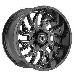 TIS - TIS 544BM-2106820 20X10 6x135/5.50 -20 106.2 Gloss Black w/Milled Accents - Image 4