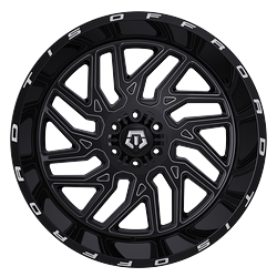 TIS - TIS 544BM-2106820 20X10 6x135/5.50 -20 106.2 Gloss Black w/Milled Accents - Image 9