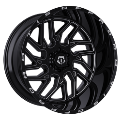 TIS - TIS 544BM-2106820 20X10 6x135/5.50 -20 106.2 Gloss Black w/Milled Accents - Image 10
