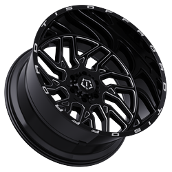 TIS - TIS 544BM-2106820 20X10 6x135/5.50 -20 106.2 Gloss Black w/Milled Accents - Image 8
