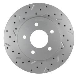 Leed Brakes - Leed Brakes RRC0014X Rear Disc Brake Kit w/Drilled Rotors & Red Calipers - Image 2