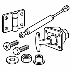 Exterior - Toppers & Bed Caps - Topper Hardware