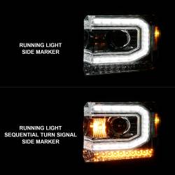 Anzo USA - Anzo USA 111514 Projector Headlight Set w/Halo - Image 2