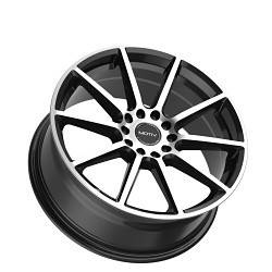 Motiv - Motiv 431MB-8755740 18X7.5 5x4.50/120 +40 74.1 Gloss Black Machined Face - Image 1