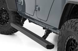 Rough Country Suspension Systems - Rough Country ESR610530 Power Running Boards-Black for 20-26 Gladiator JT - Image 1