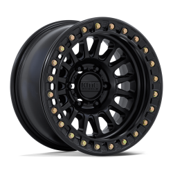 KMC - KMC Wheels KM239 IMPACT BEADLOCK 17x9 BLANK 25mm Matte Black KM239MX17900M25 - Image 1