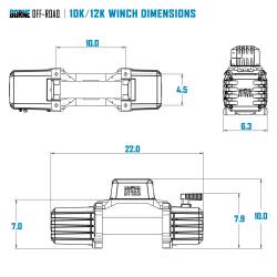 Mishimoto - Mishimoto BNWN-12-SRD Borne Off-Road 12K Winch Red Synthetic Rope - Image 2