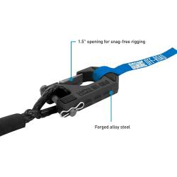 Mishimoto - Mishimoto BNWN-SR-38-85KBK Borne Off-Road Winch Rope w/Hook & Tether Black - Image 2