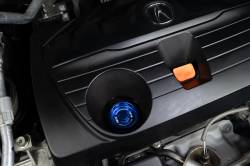 HPS Performance - HPS 5269-104BL Billet Oil Cap M32x3.5 18mm Tall Thread 37mm Total Height - Image 2