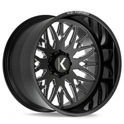 KG1 Wheels - KG1 Wheels KC014221487GPM KC014 Trident 22x14 8x170 -76mm Gloss Black/Milled - Image 1