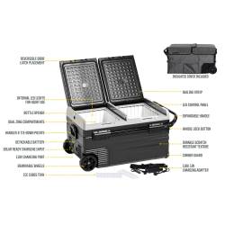 Smittybilt - Smittybilt 2989 Basecamp 75L Dual Zone Fridge/Freezer - Image 9