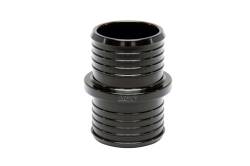 HPS Performance - HPS AHU-050-BLK Multi-Ribbed Aluminum Hose Union 1/2" OD Black - Image 2