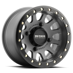 Method Race Wheels - Method Race Wheels MR401 Beadlock 15x6 5x4.5 49mm Titanium/Black MR40156012851B - Image 1