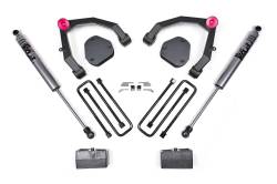 Zone Offroad - Zone Offroad ZONC30F 3.5" Lift Kit w/FOX UCA Shocks for 07-13 Chevy 1500 2WD - Image 4