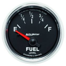 AutoMeter - AutoMeter 3816 GS Fuel Level Gauge 2-1/16" Short Sweep - Image 1