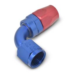 Russell - Russell 610150 4AN ProClassic 90-DEG Hose End w/Red/Blue Finish - Image 2