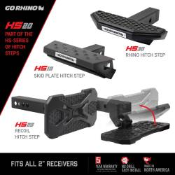 Go Rhino - Go Rhino HS2012T HS-20 Recoil Hitch Step for 2" Receiver - Image 2