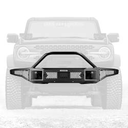 Go Rhino - Go Rhino 331401T Rockline Front Stubby Bumper w/Overrider for 21-26 Ford Bronco - Image 1
