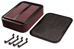 K&N - K&N 100-8592 Large 4" Carbon Fiber Sprint Car Air Box w/Base & Hardware - Image 1