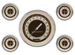 Classic Instruments - Classic Instruments NT54SLC Nostalgia VT Series 5 Gauge Set Stainless - Image 1