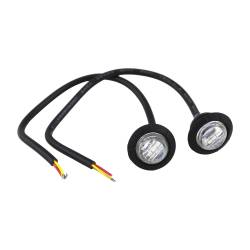 Motobilt - Motobilt MB6500 3/4" Clear Amber LED Fender Light 2Pc for Jeep CJ/YJ/JK/JL/JT - Image 1