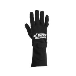 Simpson Safety - Simpson Racing LGKMD Legend SFI-1 Racing Gloves Medium Black Nomex SFI 3.3/1 - Image 1