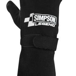 Simpson Safety - Simpson Racing LGKXL Legend SFI-1 Racing Gloves X-Large Black Nomex SFI 3.3/1 - Image 5