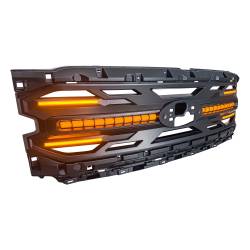 AMERICAN MODIFIED - AMERICAN MOD AMFMAA00194 Armor Grille w/Smoked DRL Amber Lights/OEM Emblem - Image 2