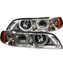 Anzo USA - Anzo USA 121018 Projector Headlight Set w/LED Halo Chrome for BMW 5-Series - Image 1