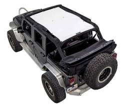 SpiderWebShade - SPIDERWEBSHADE SWS-SHDTOP-01-JK4D-WHT Mesh Bikini Top-White for Jeep JK 4DR - Image 1